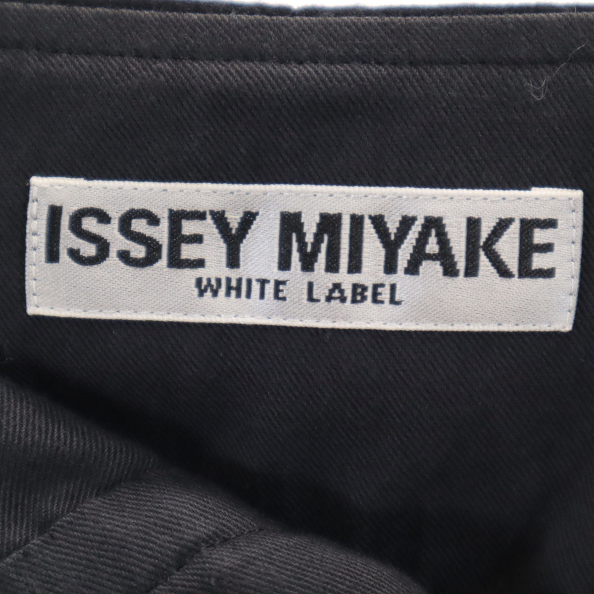ISSEY MIYAKE WHITE LABEL Back Belt for Pants Black Size 2