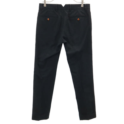GUCCI Italian Linen Blend Riding Pants Black Size 44