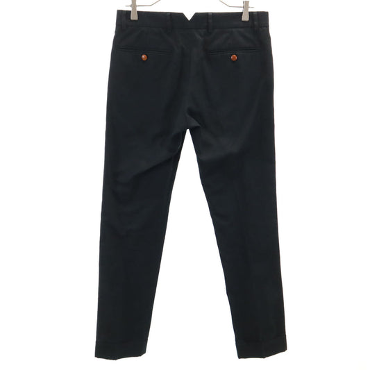 GUCCI Italian Linen Blend Riding Pants Black Size 44