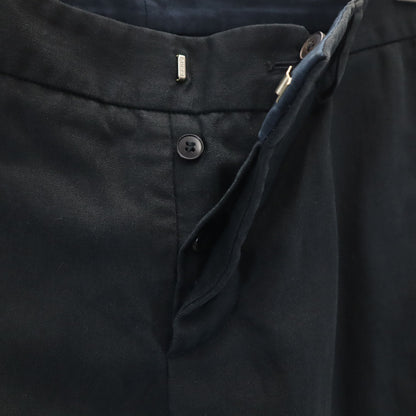 GUCCI Italian Linen Blend Riding Pants Black Size 44