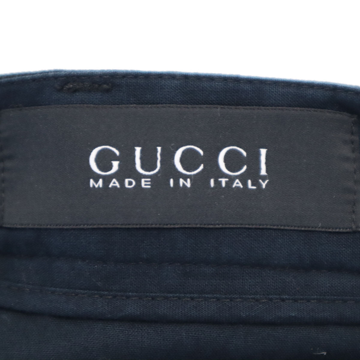 GUCCI Italian Linen Blend Riding Pants Black Size 44