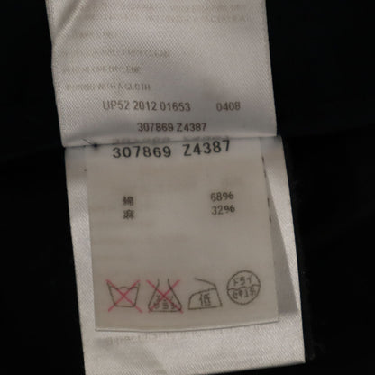 GUCCI Italian Linen Blend Riding Pants Black Size 44
