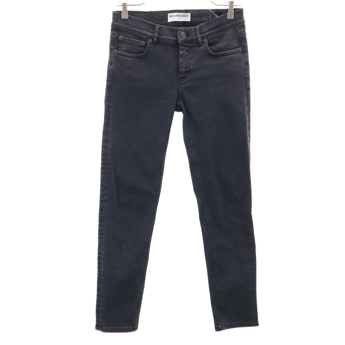BALENCIAGA Italian Skinny Black Denim Jeans Size 34