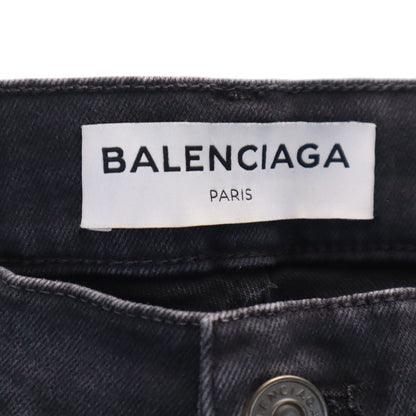 BALENCIAGA Italian Skinny Black Denim Jeans Size 34