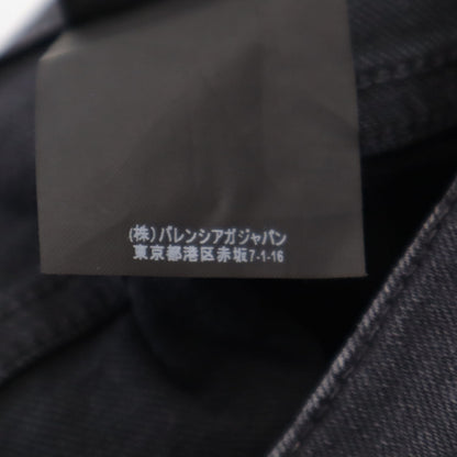 BALENCIAGA Italian Skinny Black Denim Jeans Size 34