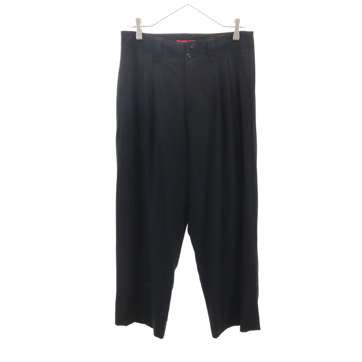 Y'sRedLabel High-Waist Tucked Pants Black Size JP 3