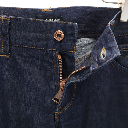 DOLCE&GABBANA 14 Classic Straight Indigo Jeans Size XL