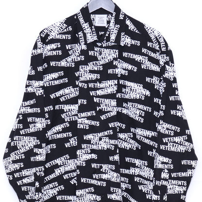 Vetements 22SS STAMPED LOGO Long Sleeve Shirt Size S