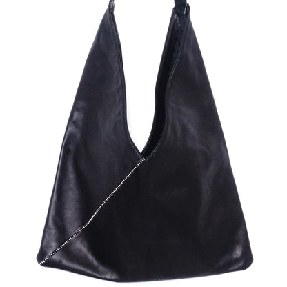 RIPVANWINKLE Leather Triangle Shoulder Bag Black Size F
