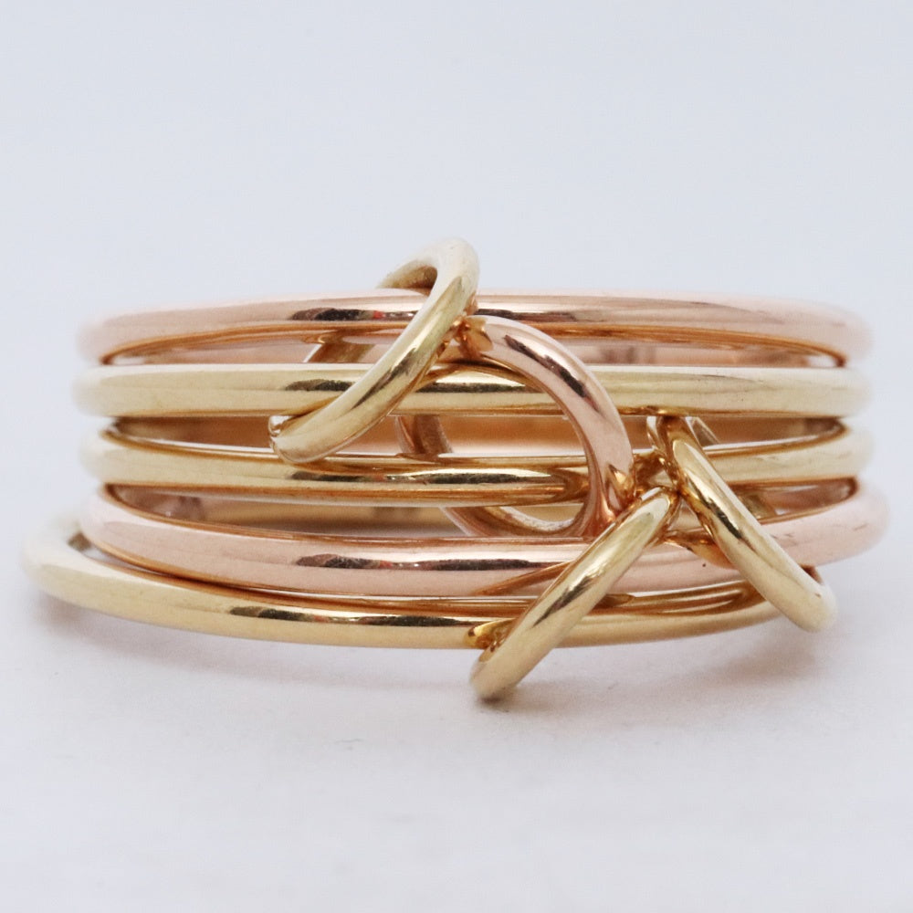 SPINELLI KILCOLLIN 18KYG 18KRG Gold Ring Size ONE SIZE