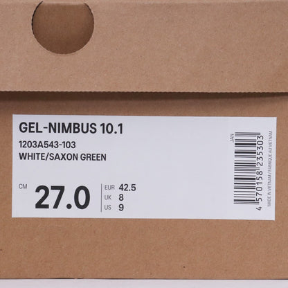 ASICS GEL-NIMBUS 10.1 Saxon Sneakers White/Green Size 27cm