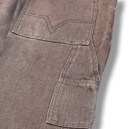 NO MAINTENANCE Baggy Carpenter Linen Pants Brown Size 32