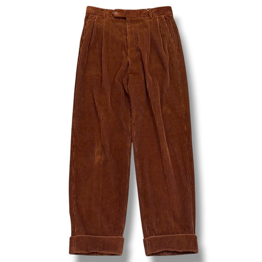 GUCCI 21SS Corduroy Wide Tapered Pants Brown Size 48