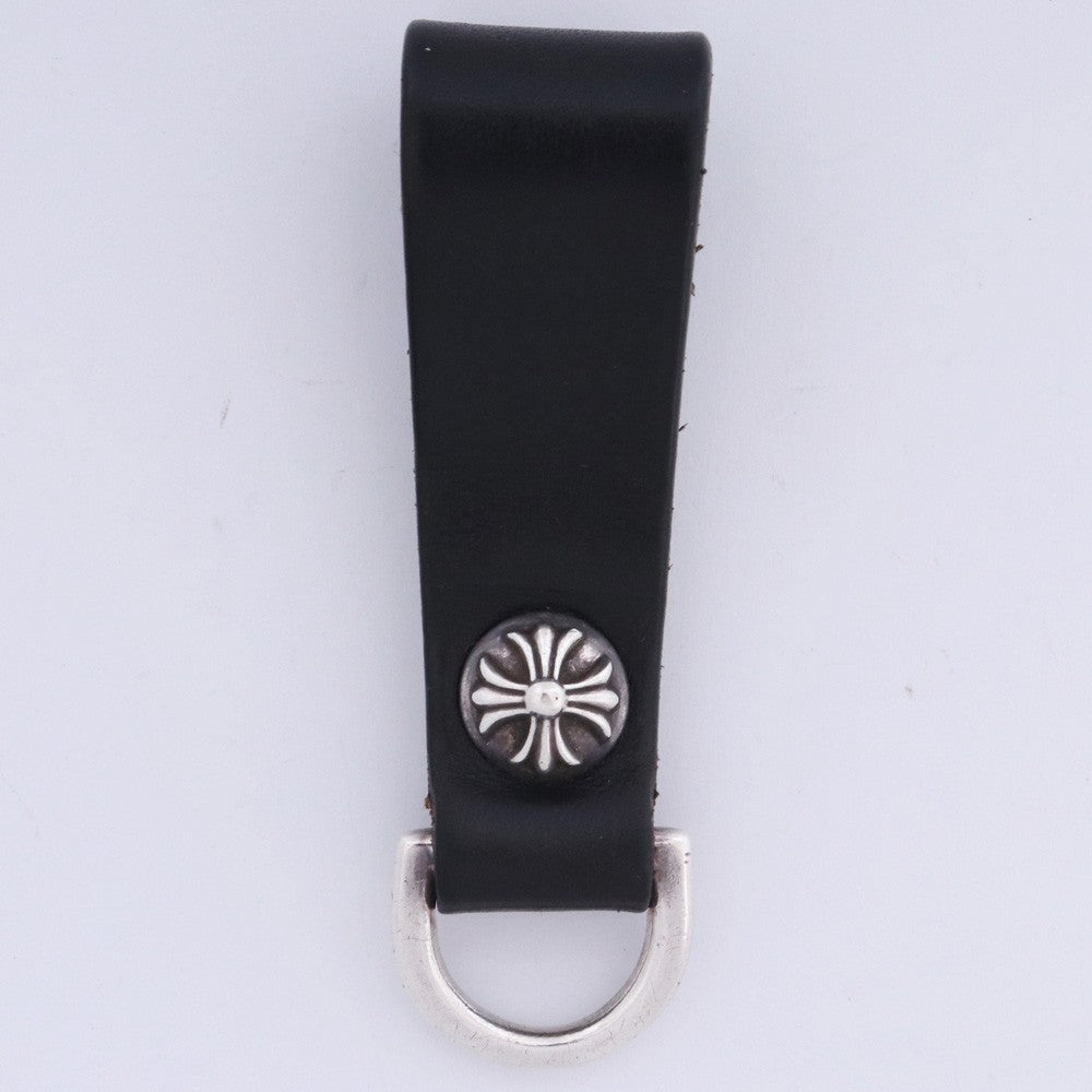 CHROME HEARTS Cross Ball Belt Loop D-Ring Black Size F