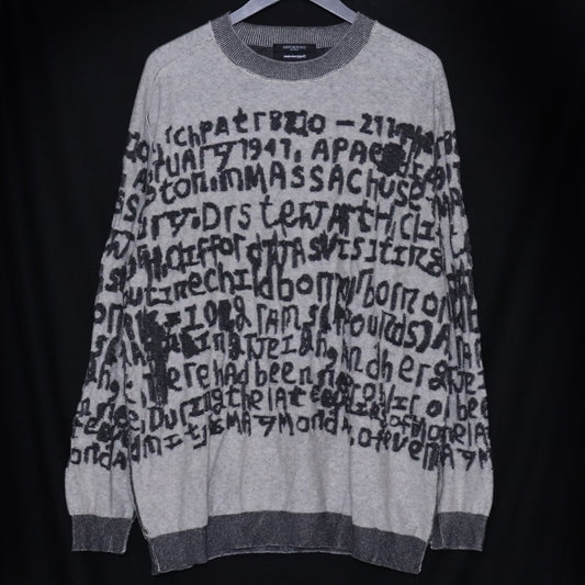 NUDE:MASAHIKO MARUYAMA 24AW 12GG Knit Pullover Gray Size 2
