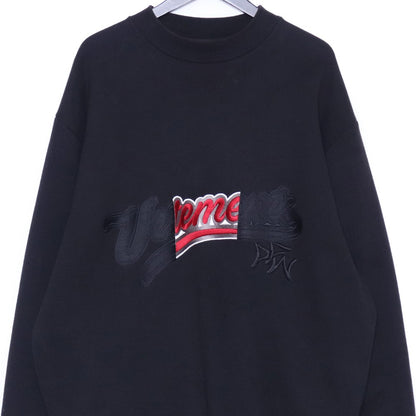 VETEMENTS 17AW Baseball Logo Sweatshirt Black Size XS