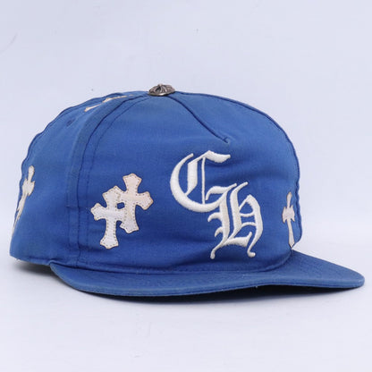 CHROME HEARTS CH Cross Patch Baseball Cap Blue Size F