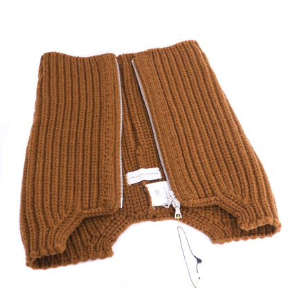 DRIES VAN NOTEN 25AW Zip-Up Scarf Brown Size ONE
