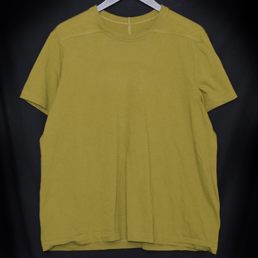 RICK OWENS Level Short Sleeve T-Shirt Yellow Size XL