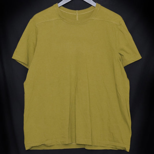 RICK OWENS Level Short Sleeve T-Shirt Yellow Size XL