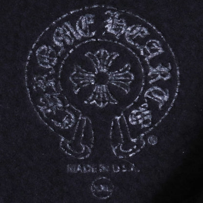 CHROME HEARTS Horseshoe Floral Cross Hoodie Black Size XXL