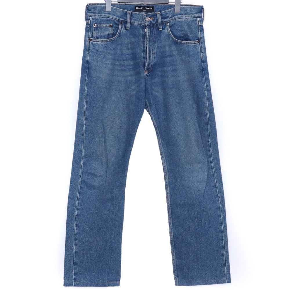 BALENCIAGA 17AW Button-Fly Denim Jeans Blue Size 31