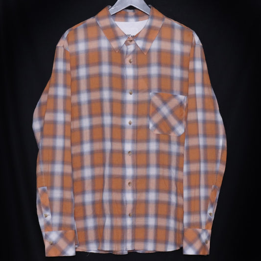 ISAMU KATAYAMA BACKLASH 26SS Ombre Shirt Orange Size XL