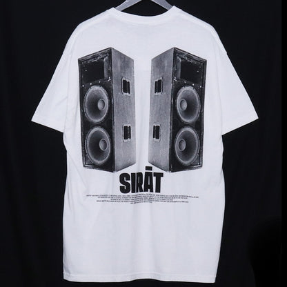 SIRĀT × GEEKS RULE Silkscreen Printing T-Shirt White Size XL