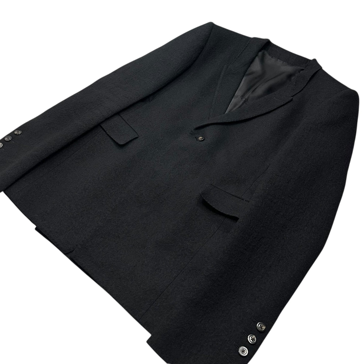 Rick Owens Cotton-Wool Brushed 1B Blazer Jacket Size 38