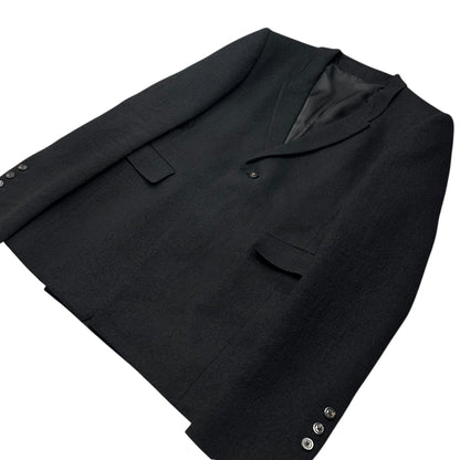 Rick Owens Cotton-Wool Brushed 1B Blazer Jacket Size 38