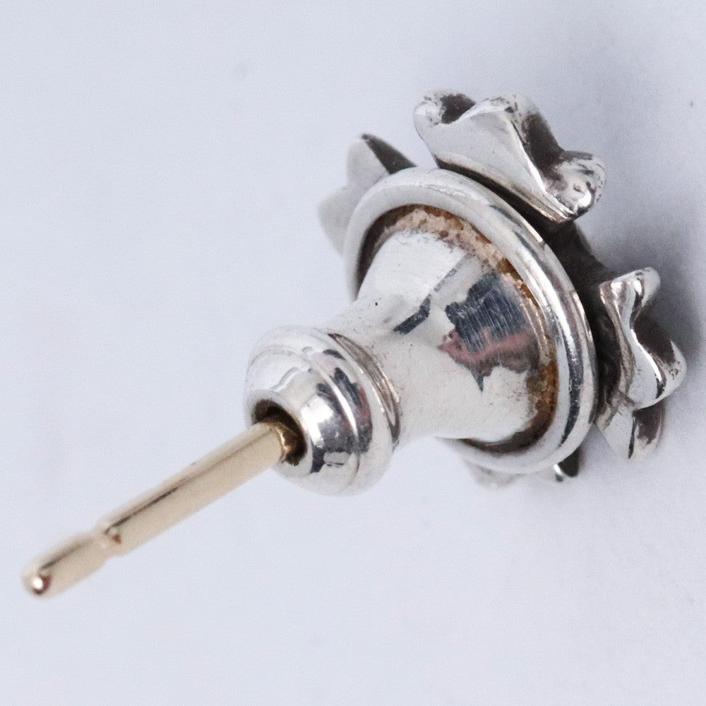 CHROME HEARTS No2 CH Plus Stud Earrings Silver Size F