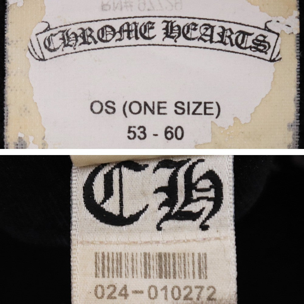 Chrome Hearts Black Eye Chart Vert. Logo Trucker Cap Size F