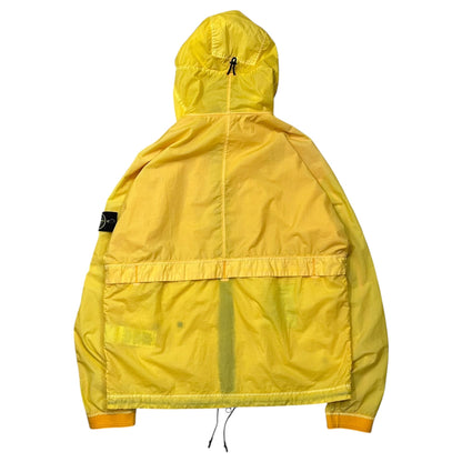 STONE ISLAND 18SS Resin Poplin Hooded Jacket Yellow Size XL