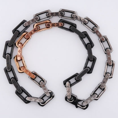 Louis Vuitton Monogram Chain Metal Silver Gold Size F