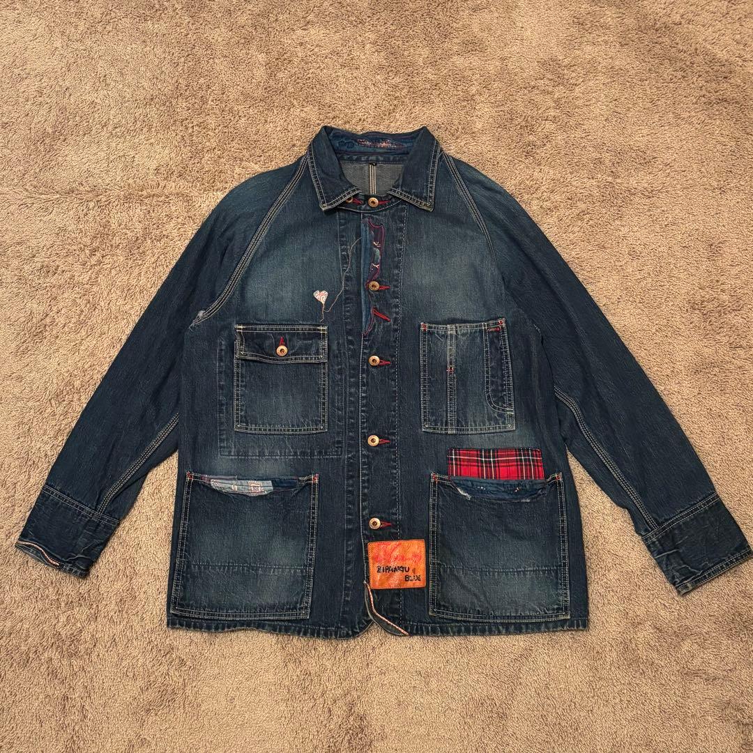 Vintage Kapital Outwear - KAPITAL Vintage Denim Jacket Indigo Size S - Authentic Archive