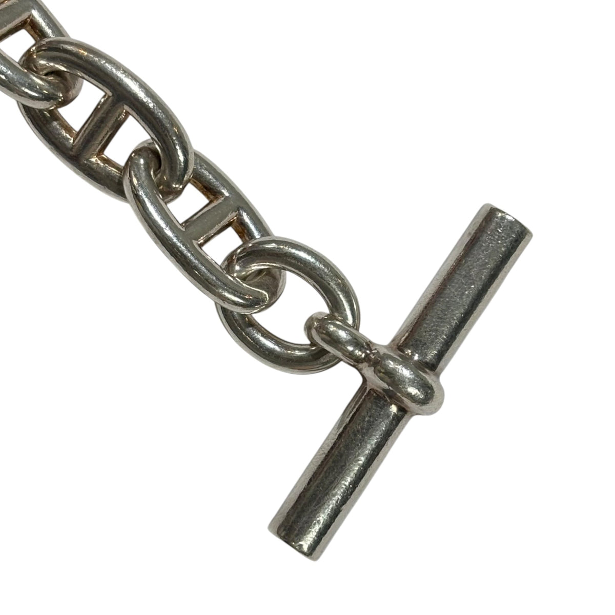 HERMES Chaine d’Ancre TGM 11 Link Bracelet Silver