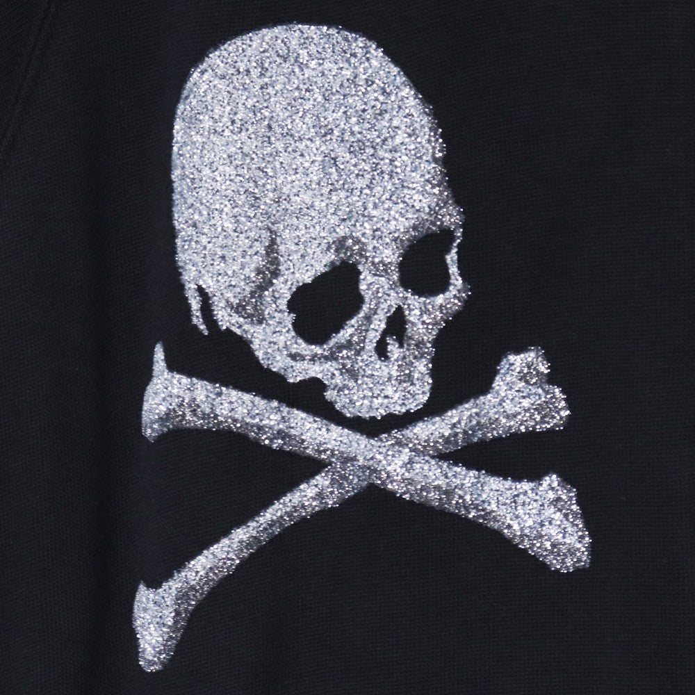 MASTERMIND Glass Beads Zip-Up Hoodie Black Size L