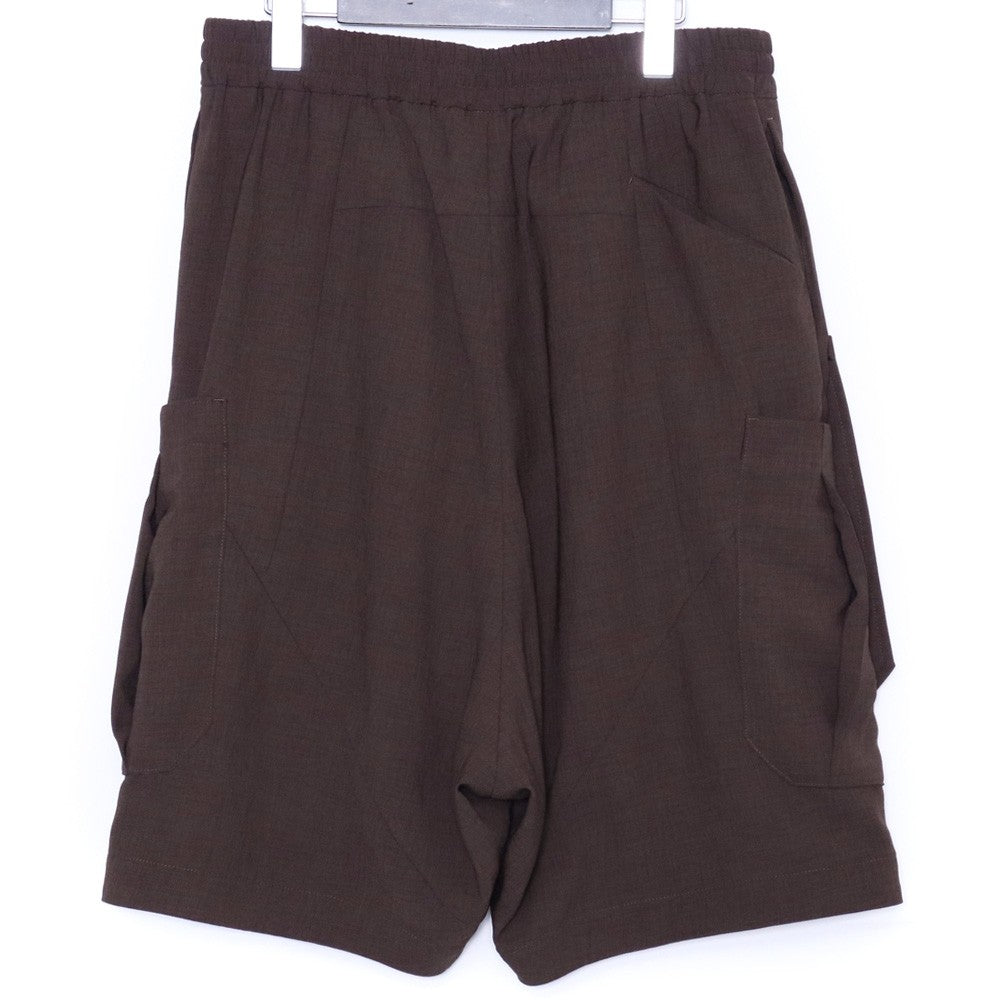 DEVOA 25SS Hybrid Polyester Half Pants Brown Size 2