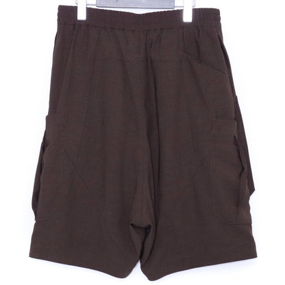 DEVOA 25SS Hybrid Polyester Half Pants Brown Size 2