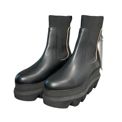 sacai Platform Side Gore Chelsea Boots Black Size EU 39