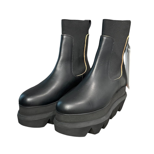 sacai Platform Side Gore Chelsea Boots Black Size EU 39