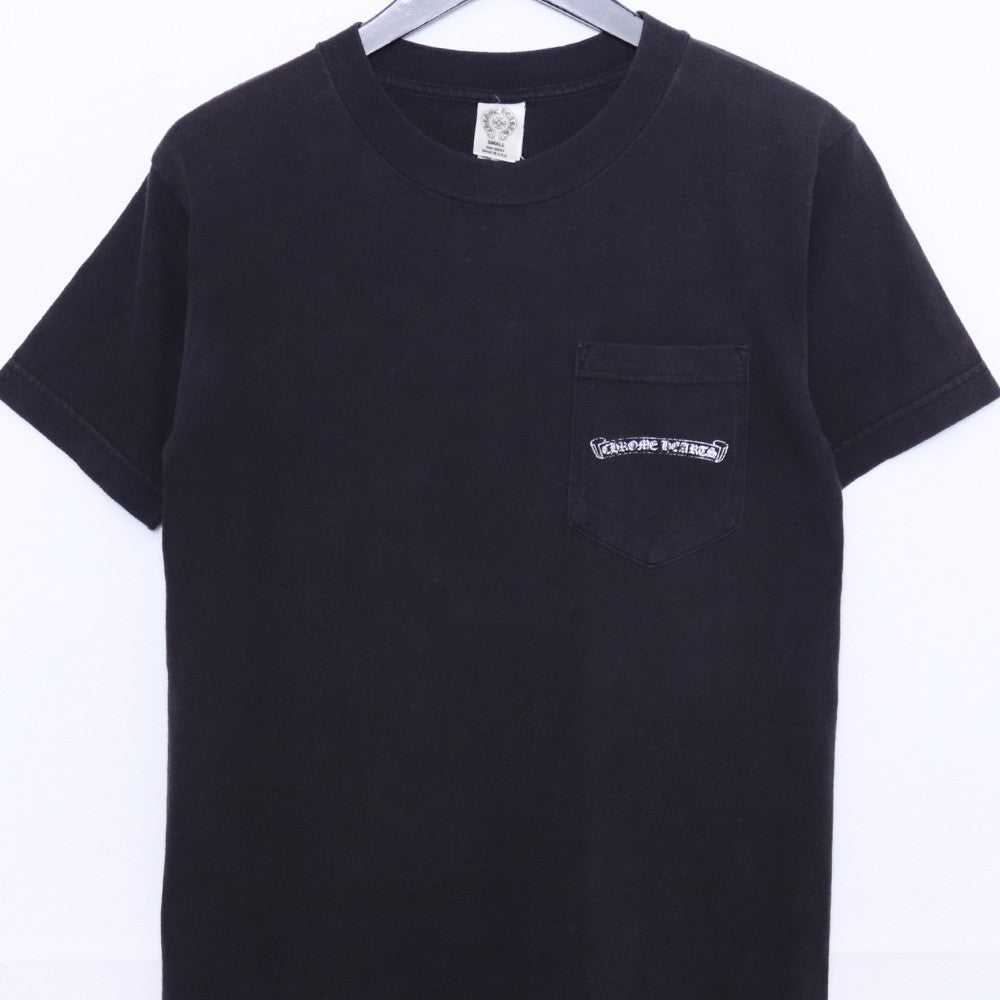 CHROME HEARTS Old Arch Logo Print T-Shirt Black Size S