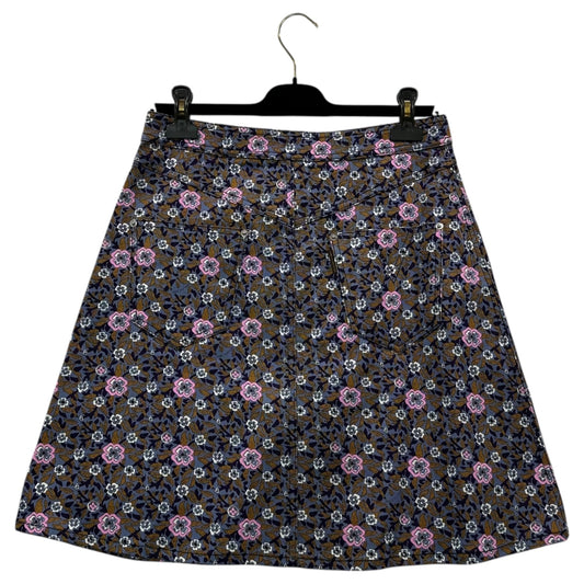LOUIS VUITTON Floral Print Cotton Blend Mini Skirt Size 40