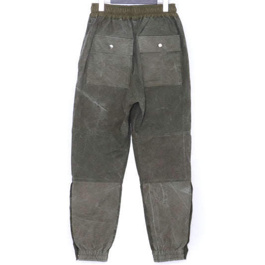 INDEPICT Military Tent Fabric Double Knee Pants Green Size M