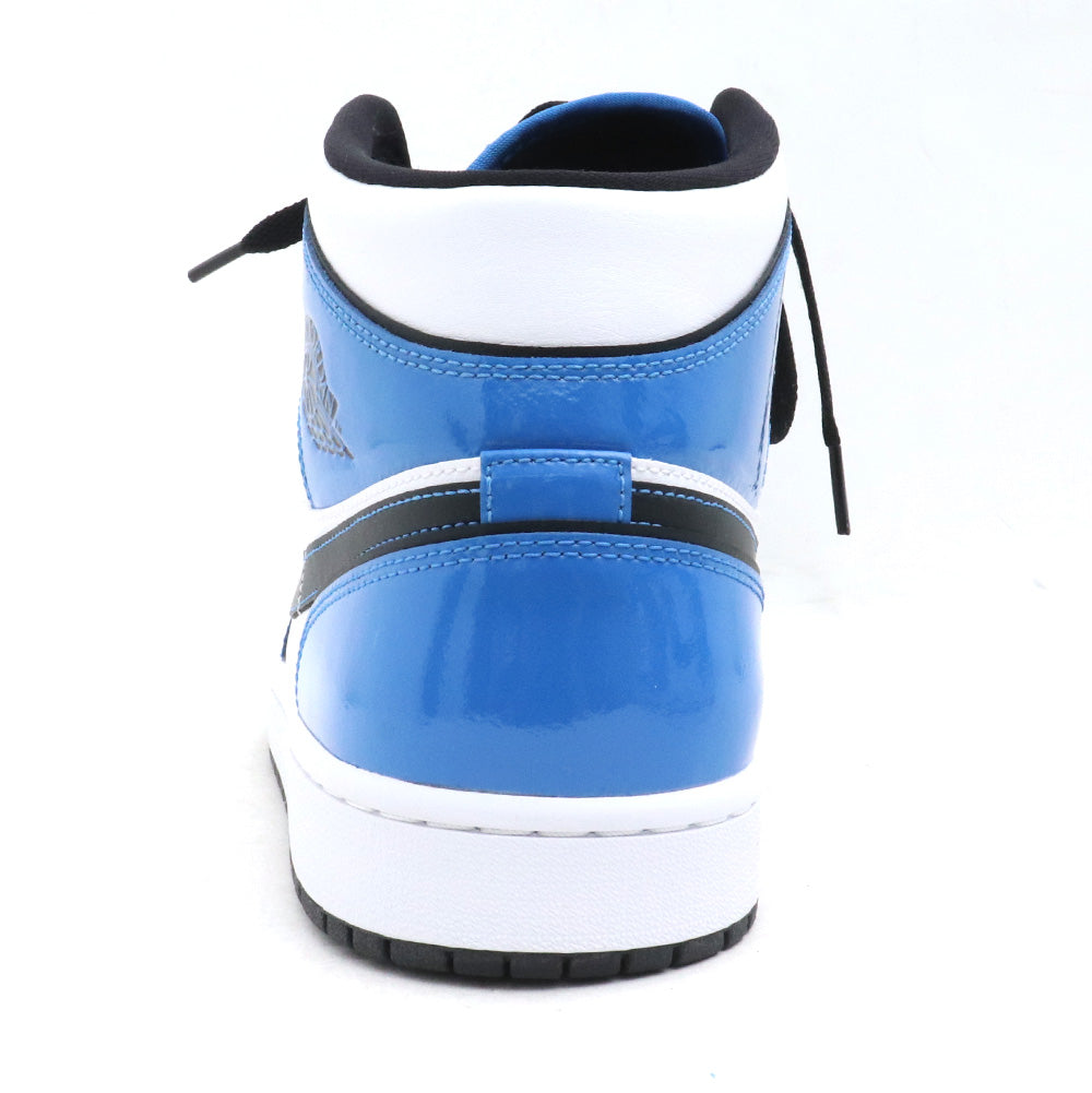 NIKE Air Jordan 1 Mid SE Signal Blue Sneakers Size 30.5cm