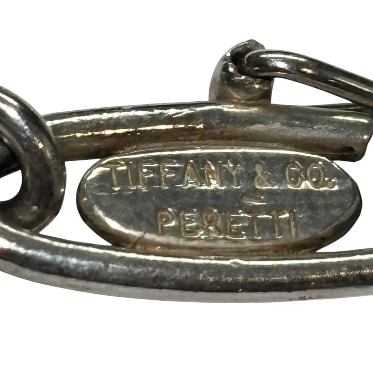 TIFFANY & CO. Elsa Peretti Curved Heart Bracelet Silver