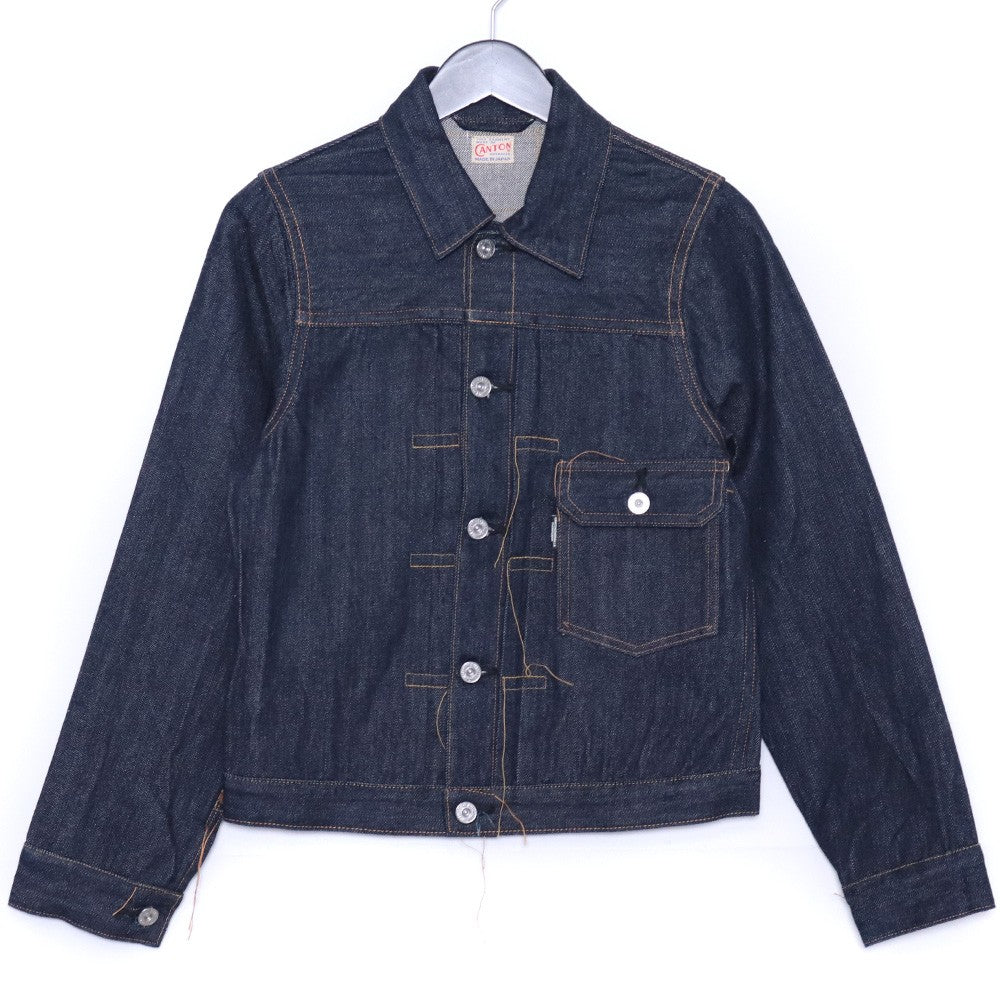 CANTON 1st One Wash Denim Jacket Indigo Size 34