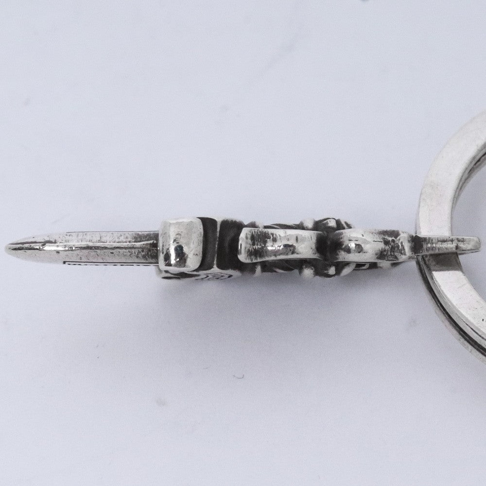 CHROME HEARTS #5 Dagger Zip1 Keyring Silver Size #5