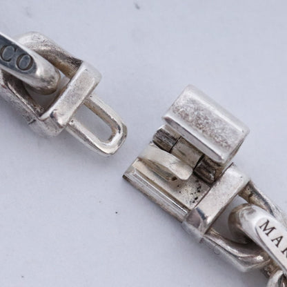TIFFANY&CO. 1837 Makers Chain Necklace Silver Gold Size 62CM
