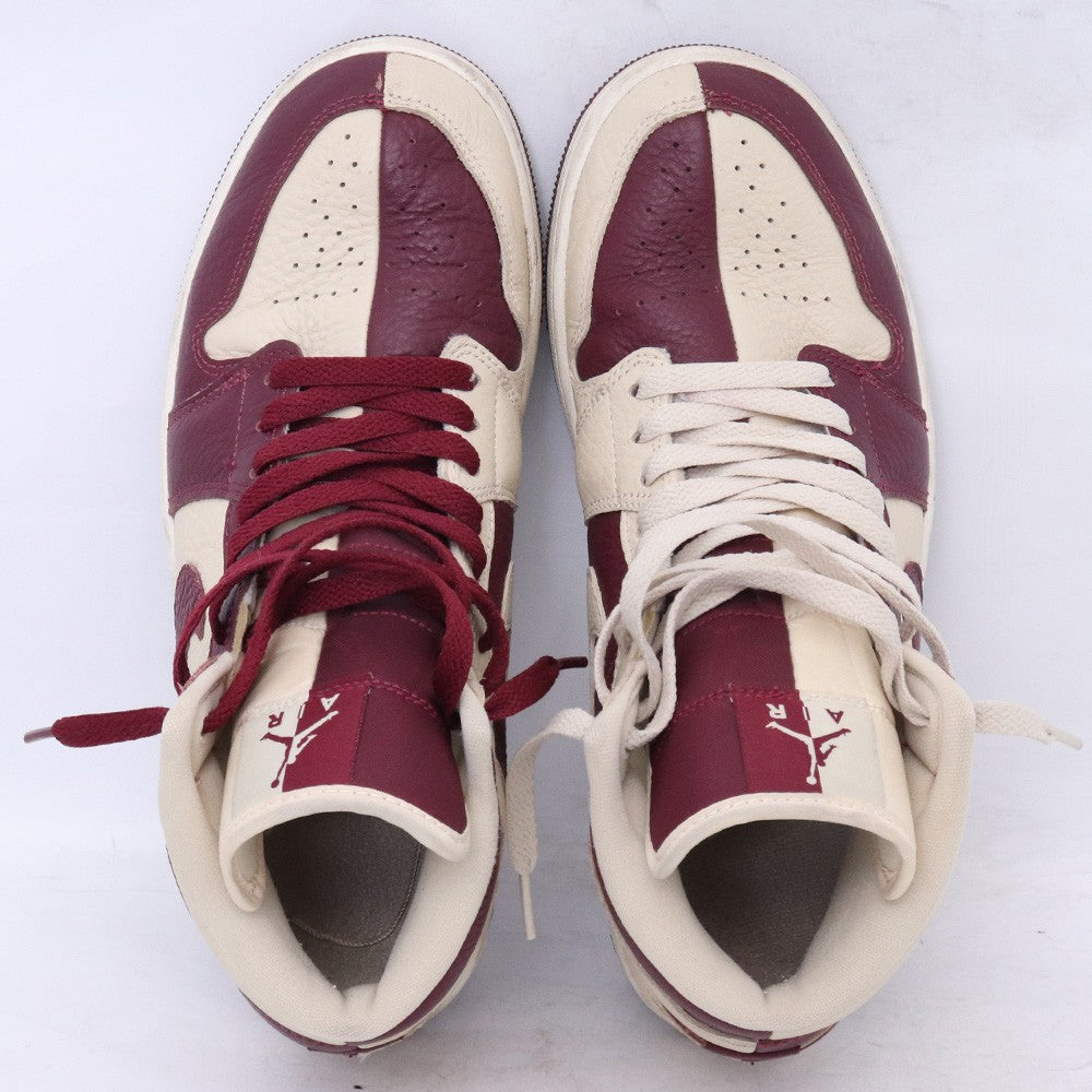 NIKE Air Jordan 1 Mid Split Cherrywood Sneakers Size 26.5cm